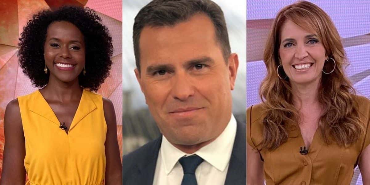 Maju Coutinho, Rodrigo Bocardi e Poliana Abritta (Reprodução)