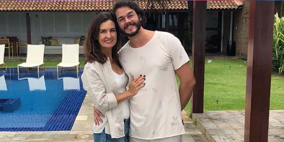 Fátima Bernardes ao lado de Túlio Gadêlha (Foto: Divulgação)