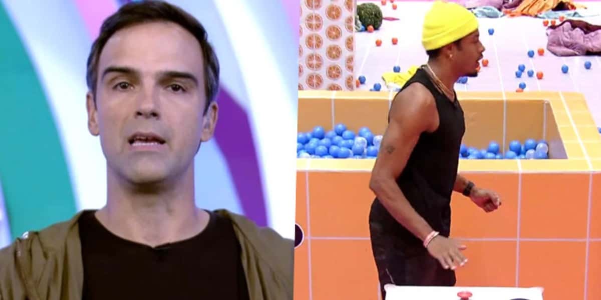 Tadeu Schmidt detonou Paulo André em áudio vazado no BBB22 (Imagem: Montagem)