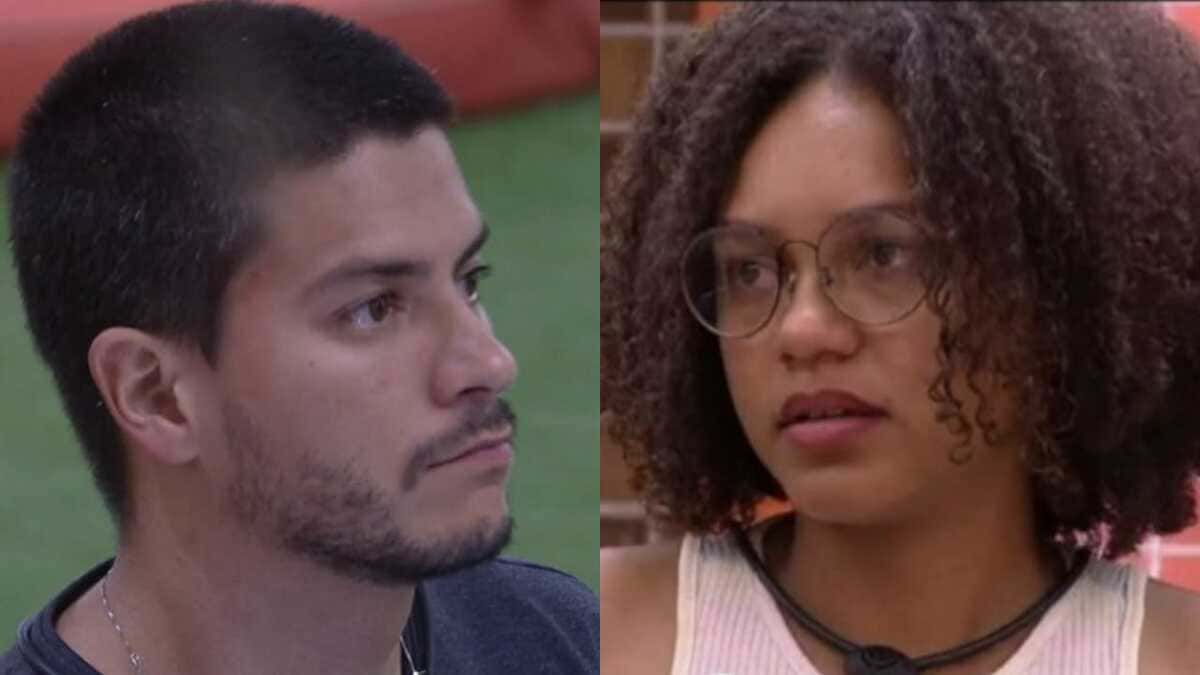 BBB22: Arthur Aguiar e Jessilane conversam sobre dinâmicas de jogo (Foto: Reprodução/Montagem)
