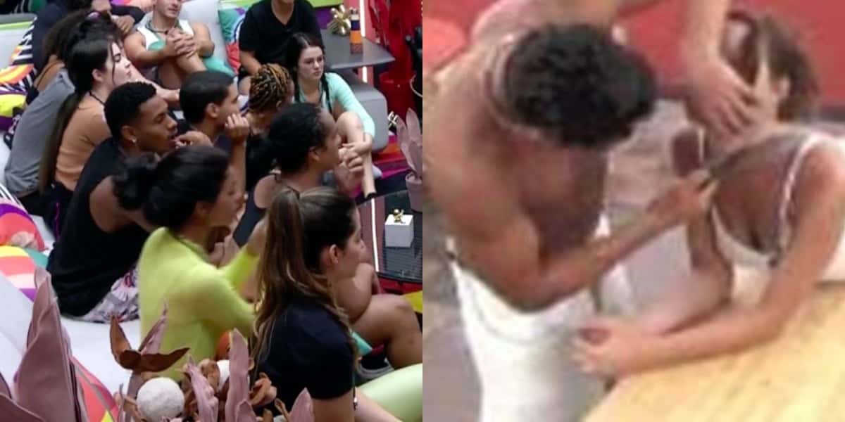 Escândalo no "Big Brother" (Foto: Reprodução/TV Globo/CBS)