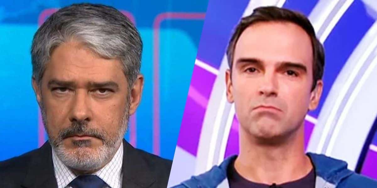 William Bonner e Tadeu Schmidt (Montagem: TV Foco)