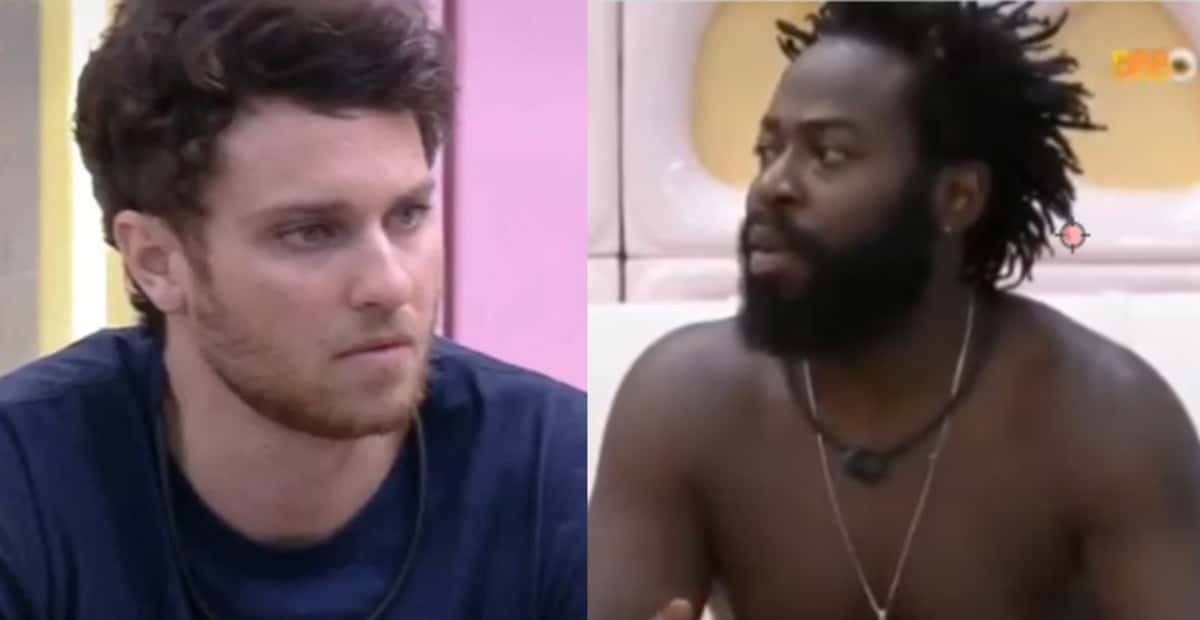 Lucas Bissoli é participante do BBB22; está no paredão desta semana e Douglas Silva (Foto: Reprodução / Globoplay)