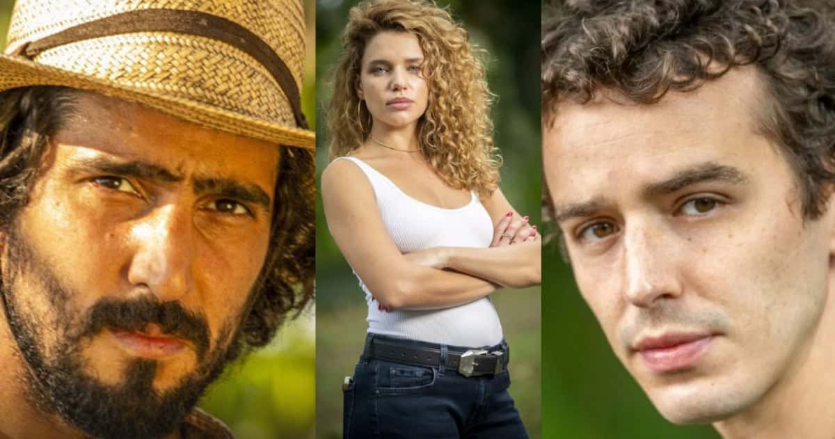 José Leôncio (Renato Góes) não abaixará a cabeça para Gustavo (Gabriel Stauffer) na novela 'Pantanal' (Foto: Reprodução / Globo / Montagem TV Foco)