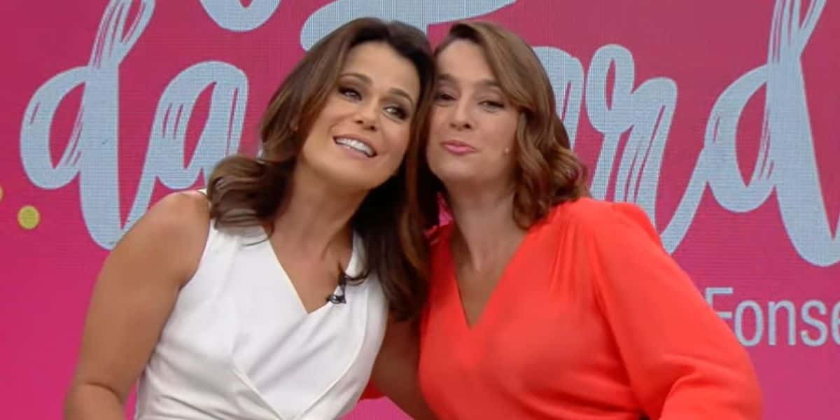 Adriana Araújo e Catia Fonseca no "Melhor da Tarde" (Foto: Reprodução/Band)