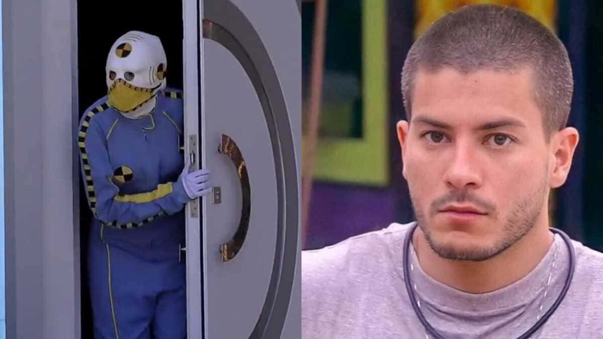 BBB22: Arthur Aguiar respira aliviado ao perceber que o Dummy não é Jade Picon (Foto: Reprodução/Montagem)