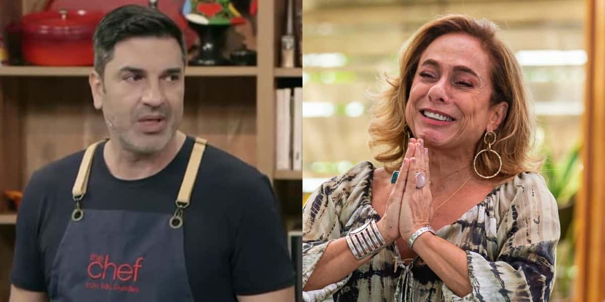 Edu Guedes e Cissa Guimarães (Foto: Reprodução/Band/TV Globo)