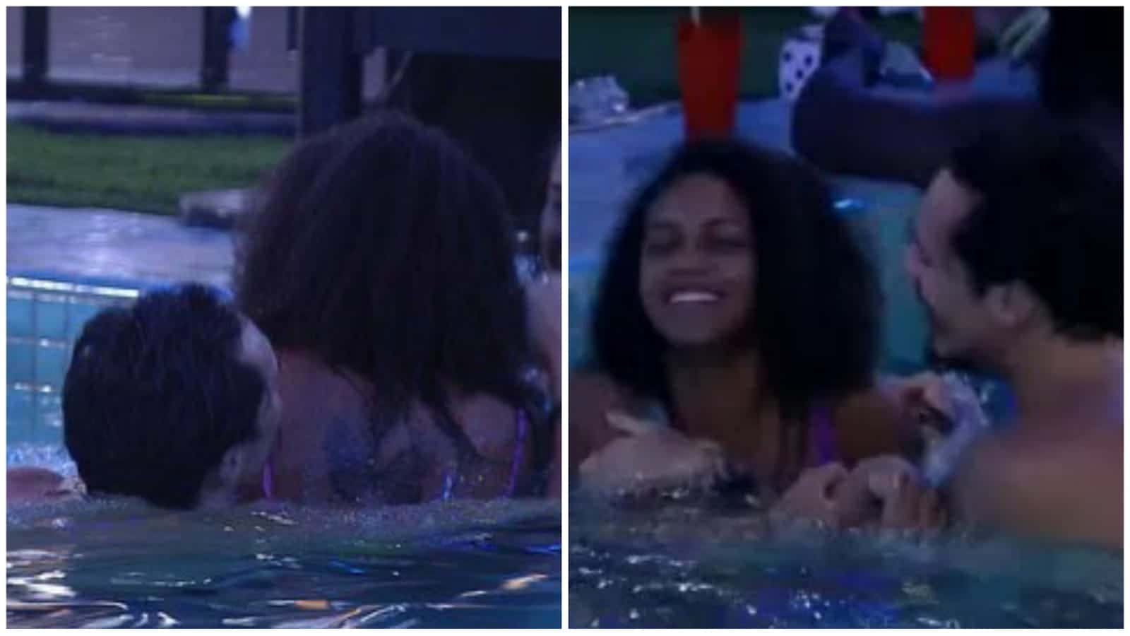 Eliezer pratica brincadeiras de mal gosto com Jessilane e leva advertência no BBB22 (Reprodução/ Globoplay)
