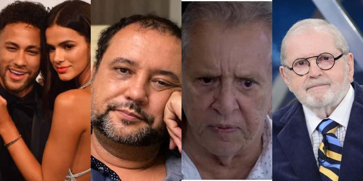 Bruna Marquezine, Geraldo Luís, Carlos Alberto e Jô Soares (Foto: Reprodução)