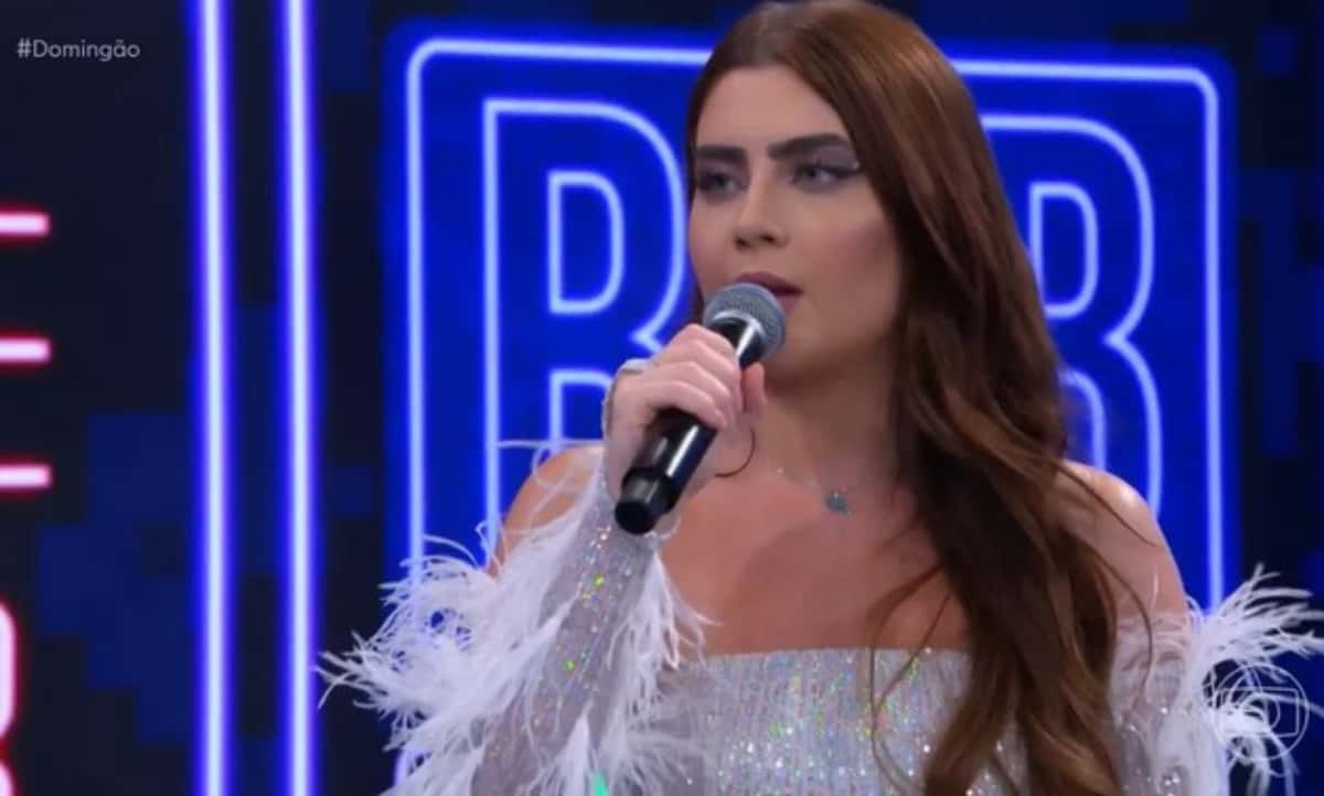 BBB22: Eliminada, Jade Picon participou do'Domingão com Huck' (Foto: Reprodução / Internet)