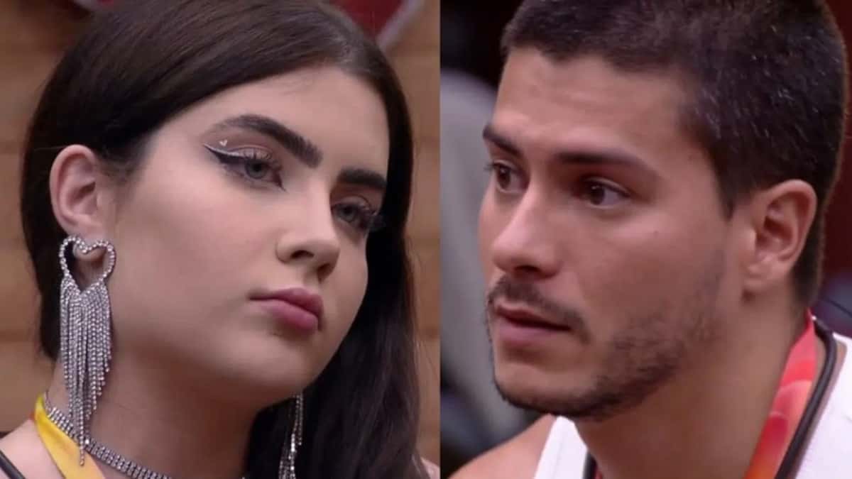 Jade vê solução contra Arthur: "Um de nós saindo pela porta" (Foto: Reprodução / Globoplay)