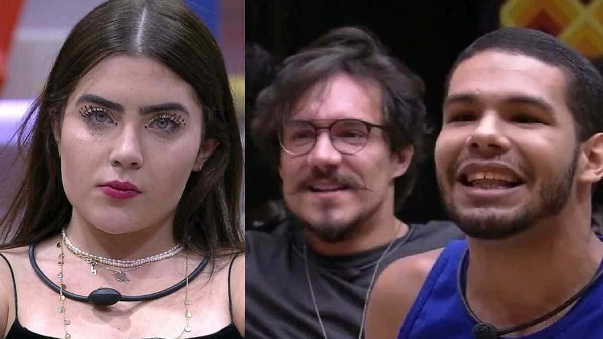 BBB22: Jade Picon culpa Eliezer e Vyni pela eliminação de Larissa (Foto: Reprodução/Montagem)