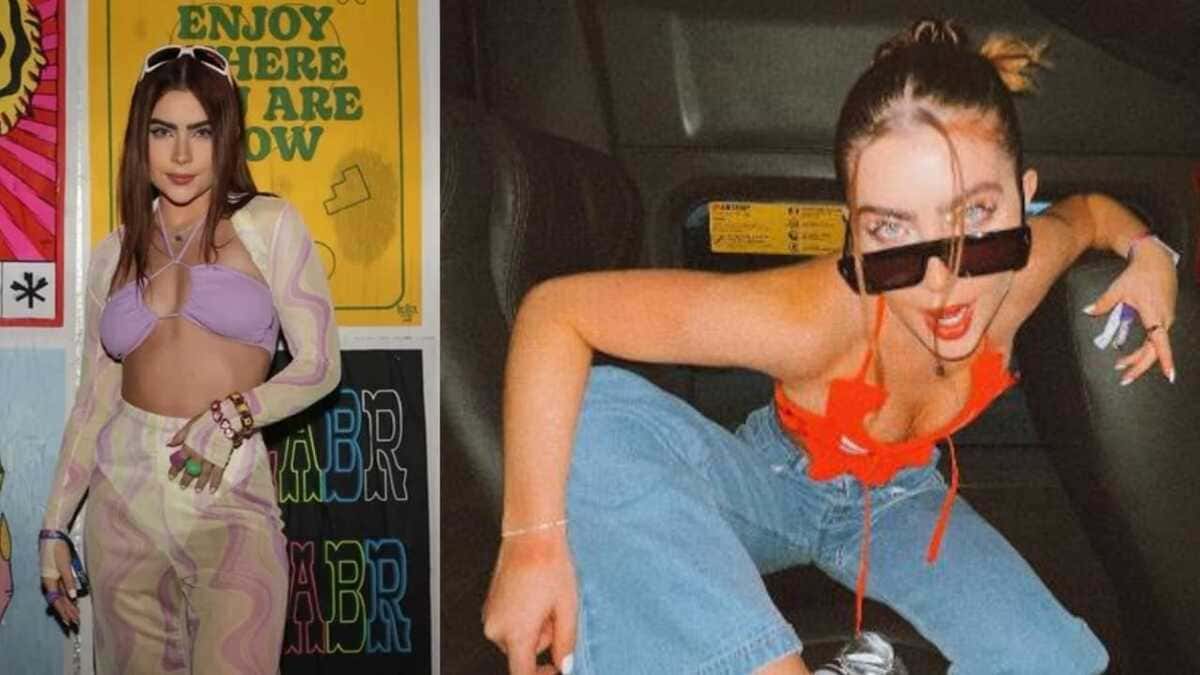 Jade Picon ousa nos looks para o Lollapalooza (Foto: Reprodução/Montagem)