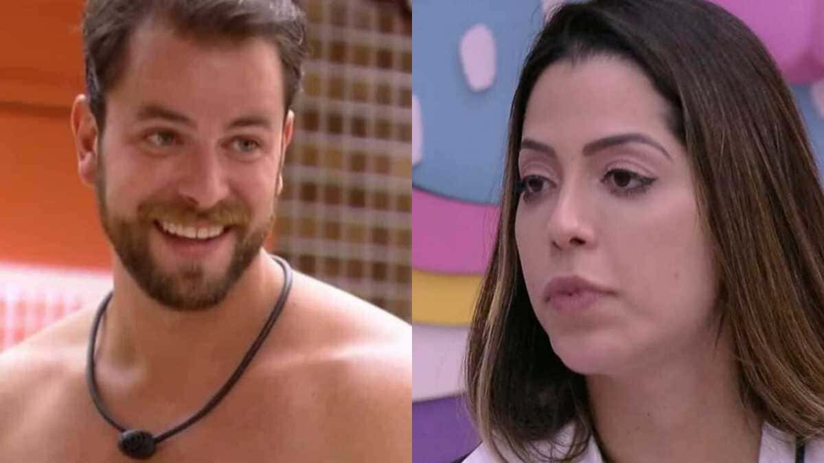 BBB22: Gustavo não imunizará Laís caso seja Anjo (Foto: Reprodução/Montagem)
