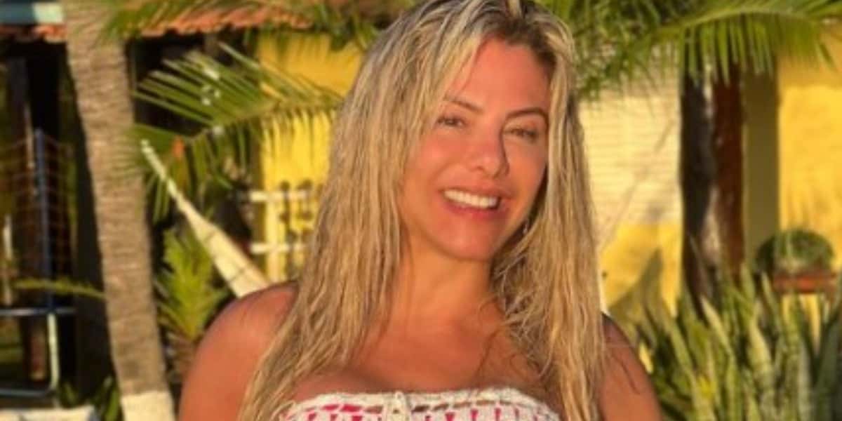Poliana Rocha sofre com ao se despedir da filha de Zé Felipe (Foto: Reprodução)
