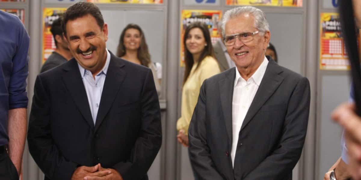Ratinho e Carlos Alberto de Nóbrega (Foto: Divulgação/SBT)