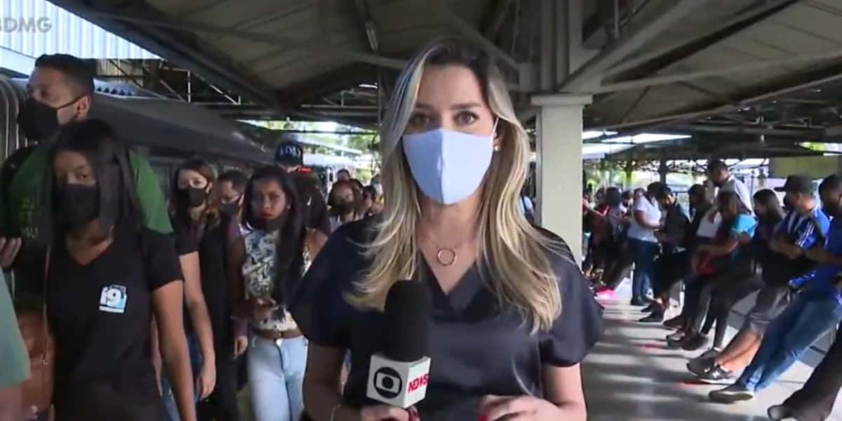 Repórter da Globo (Foto: Reprodução)