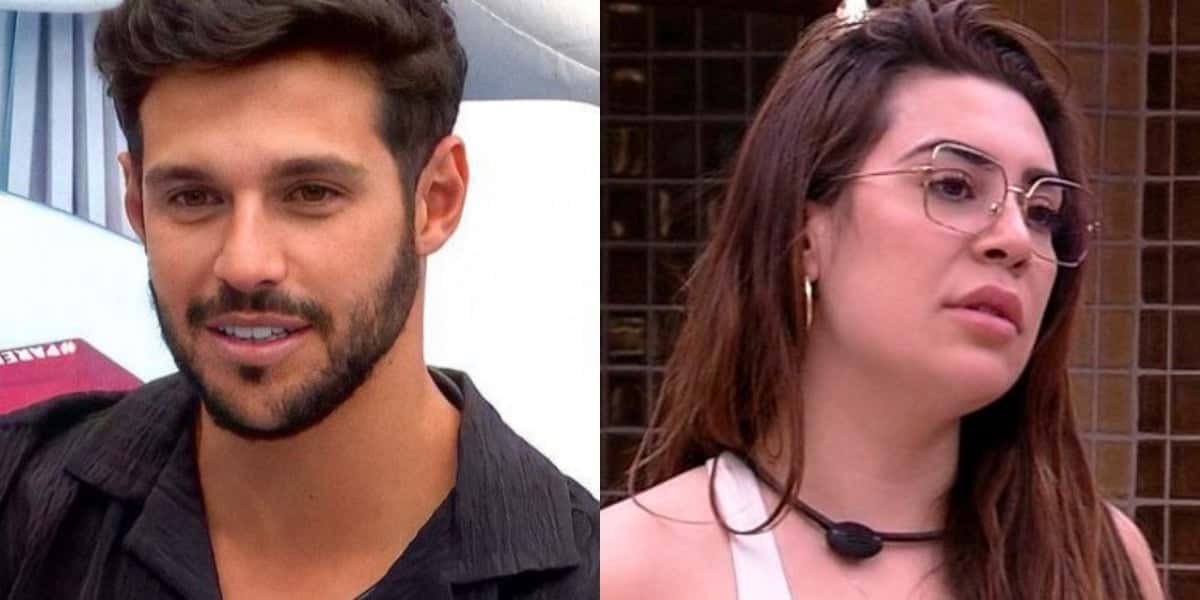 Rodrigo e Naiara no "BBB22" (Foto: Reprodução/TV Globo)