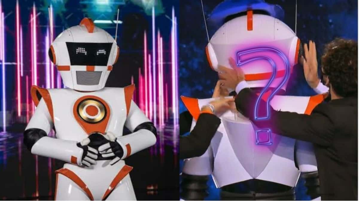 Você nem imagina quem era o Robô por baixo da fantasia no "The Masked Singer Brasil" (Reprodução/ Montagem/ TV Globo)