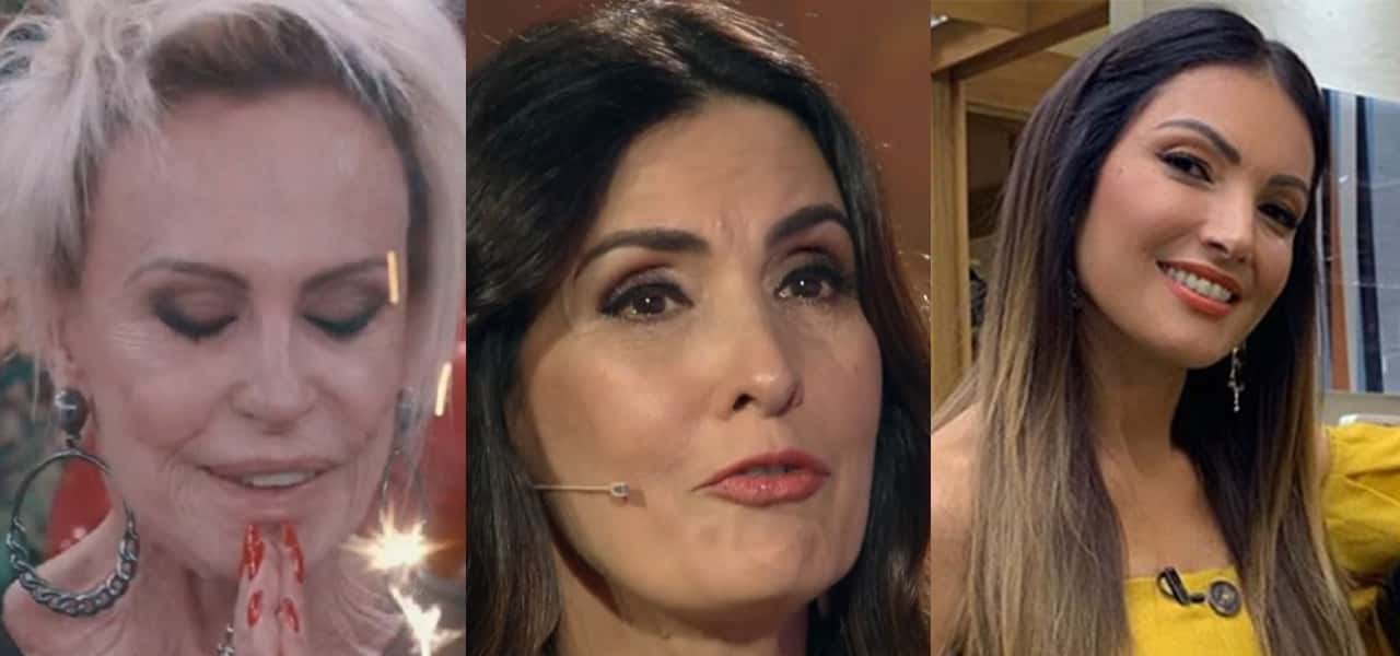 Ana Maria Braga, Fátima Bernardes e Patricia Poeta- Foto: Montagem/TV Foco