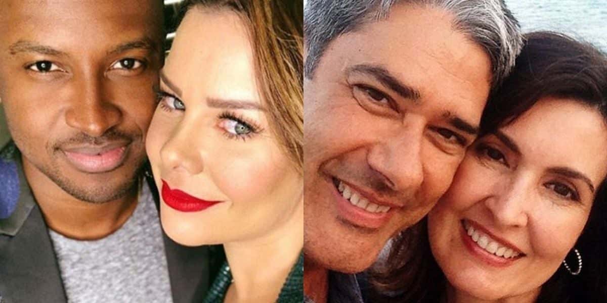 Thiaguinho, Fernanda Souza, William Bonner e Fátima Bernardes (Reprodução)