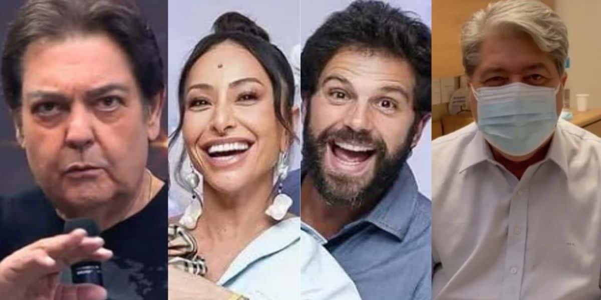 Faustão, Sabrina Sato, Duda Nagle e José Luiz Datena (Reprodução)
