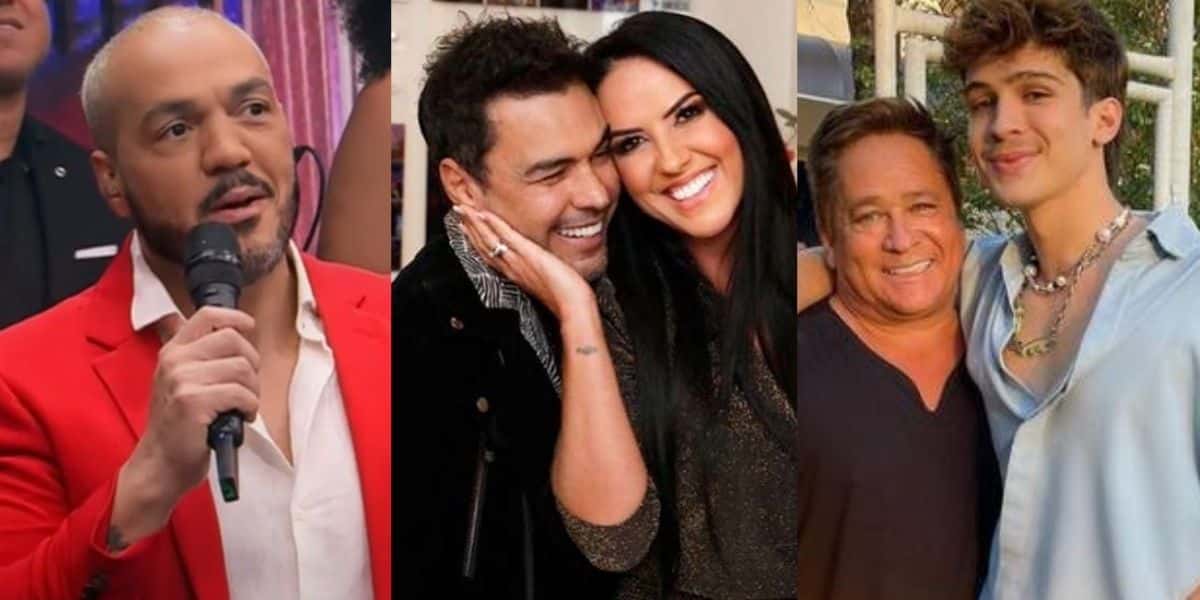 Belo, Graciele Lacerda, Zezé Di Camargo, Leonardo e João Guilherme (Reprodução)
