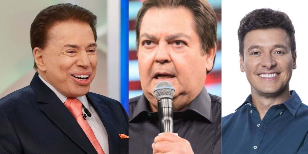 Silvio Santos, Faustão e Rodrigo Faro