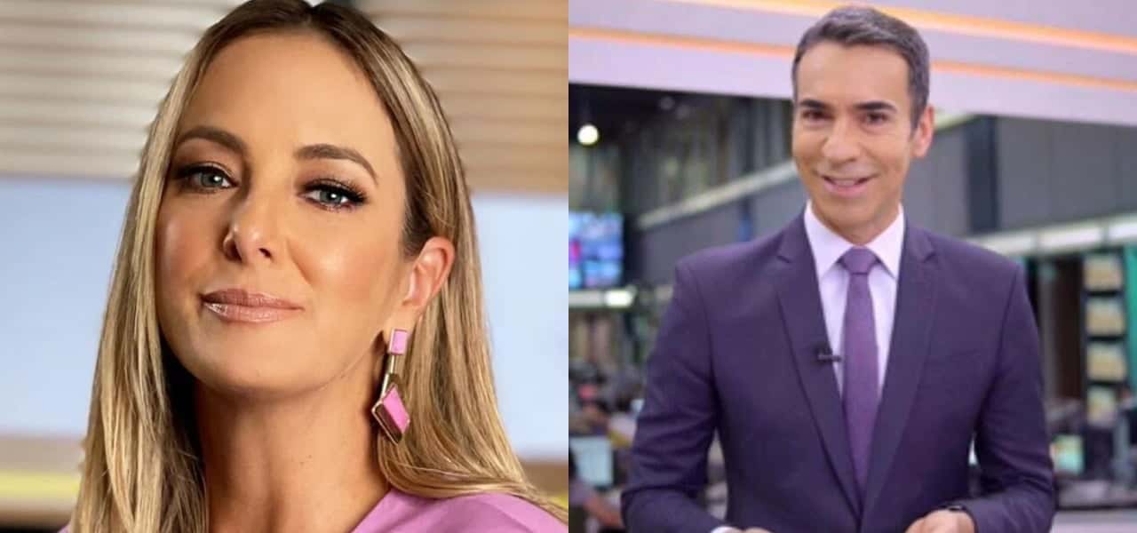 Ticiane Pinheiro e César Tralli- Foto: Montagem/TV Foco