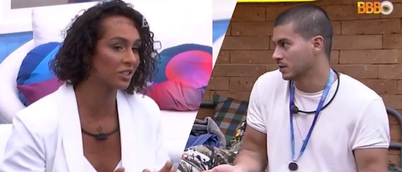 Lina desiste de jogar o BBB22, após volta de Arthur Aguiar (Foto: Reprodução / Globoplay)
