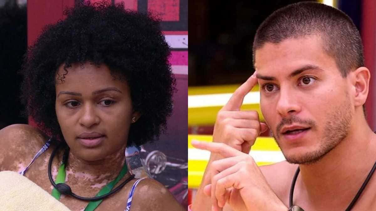 BBB22: Arthur Aguiar esculacha Natália (Foto: Reprodução/Montagem)
