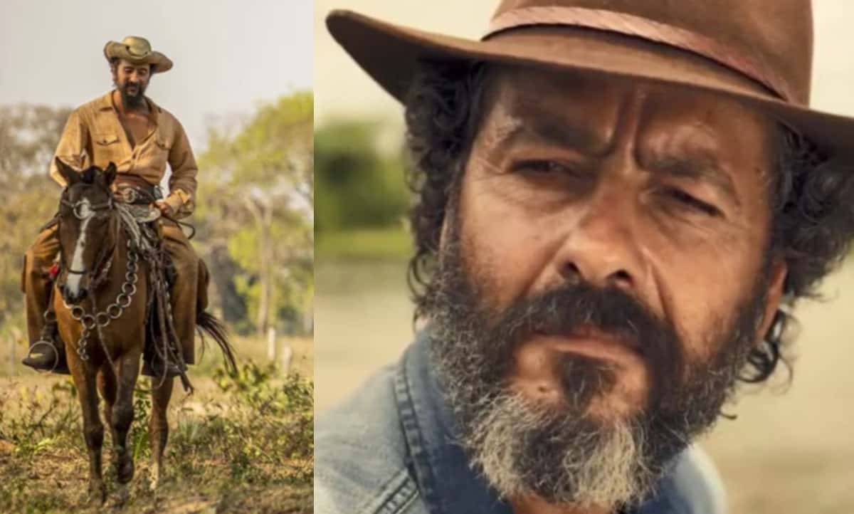 José Leôncio (Marcos Palmeira) e Joventino (Irandhir Santos) de 'Pantanal' (Foto: Reprodução / Globo)