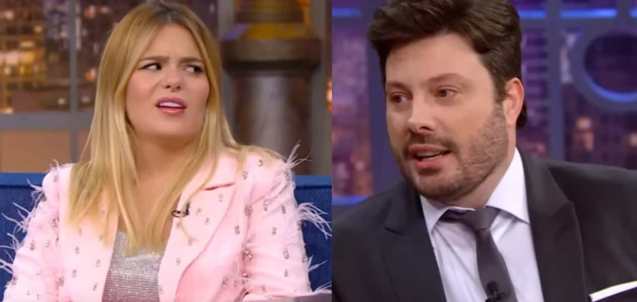 Viih Tube afirma que a casa do BBB é fedida no programa de Danilo Gentili (Foto: Reprodução / SBT)