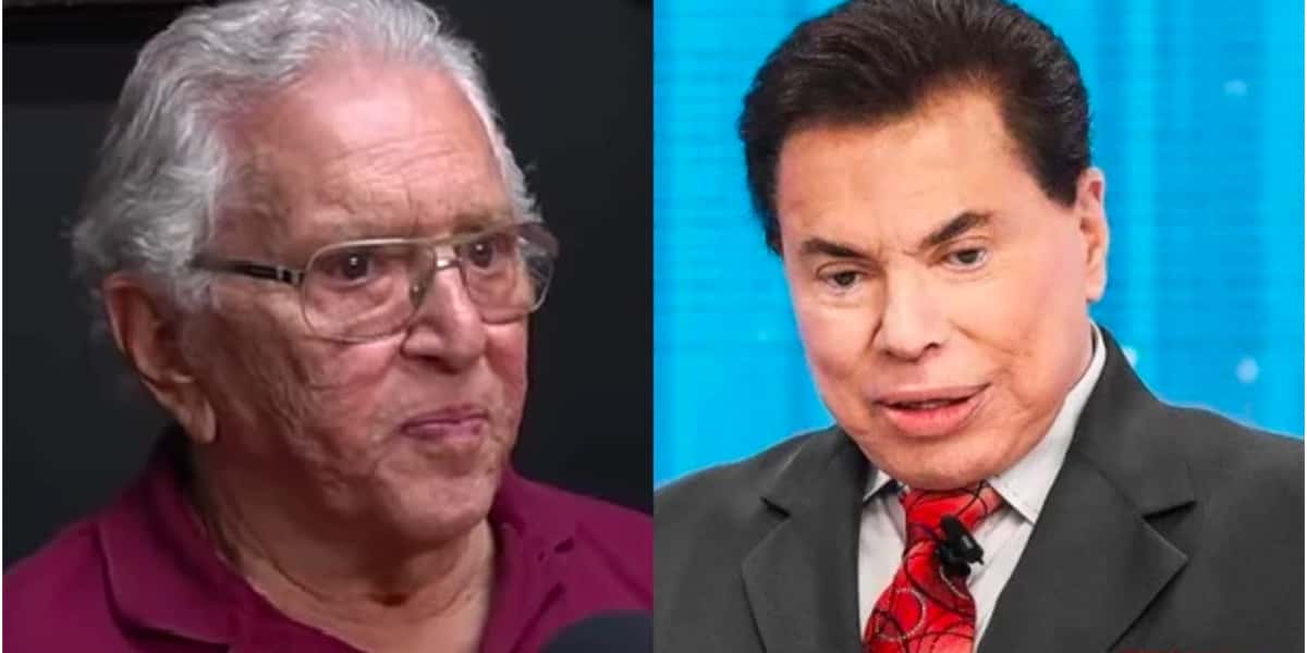 Carlos Alberto de Nóbrega e Silvio Santos (Foto: Reprodução)