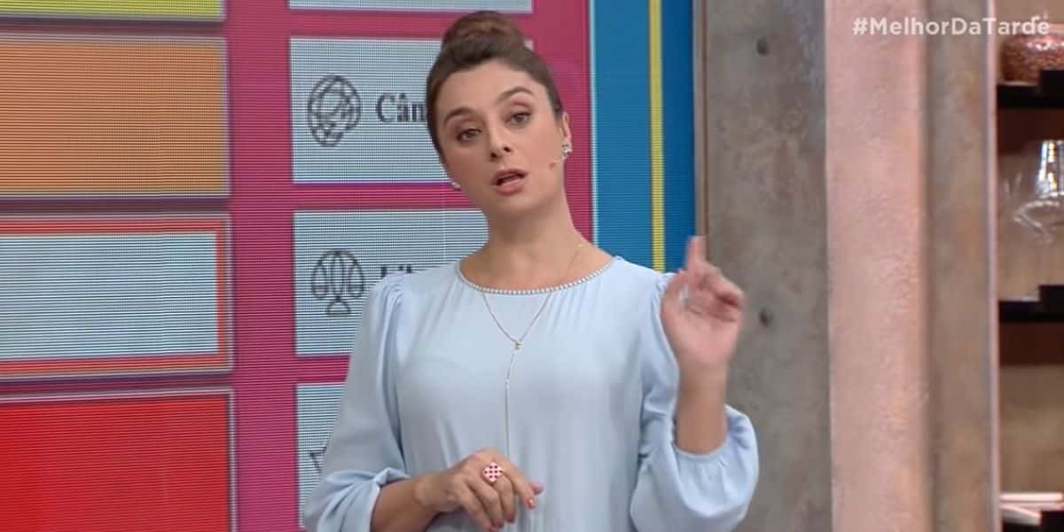 Catia Fonseca no "Melhor da Tarde" (Foto: Reprodução/Band)