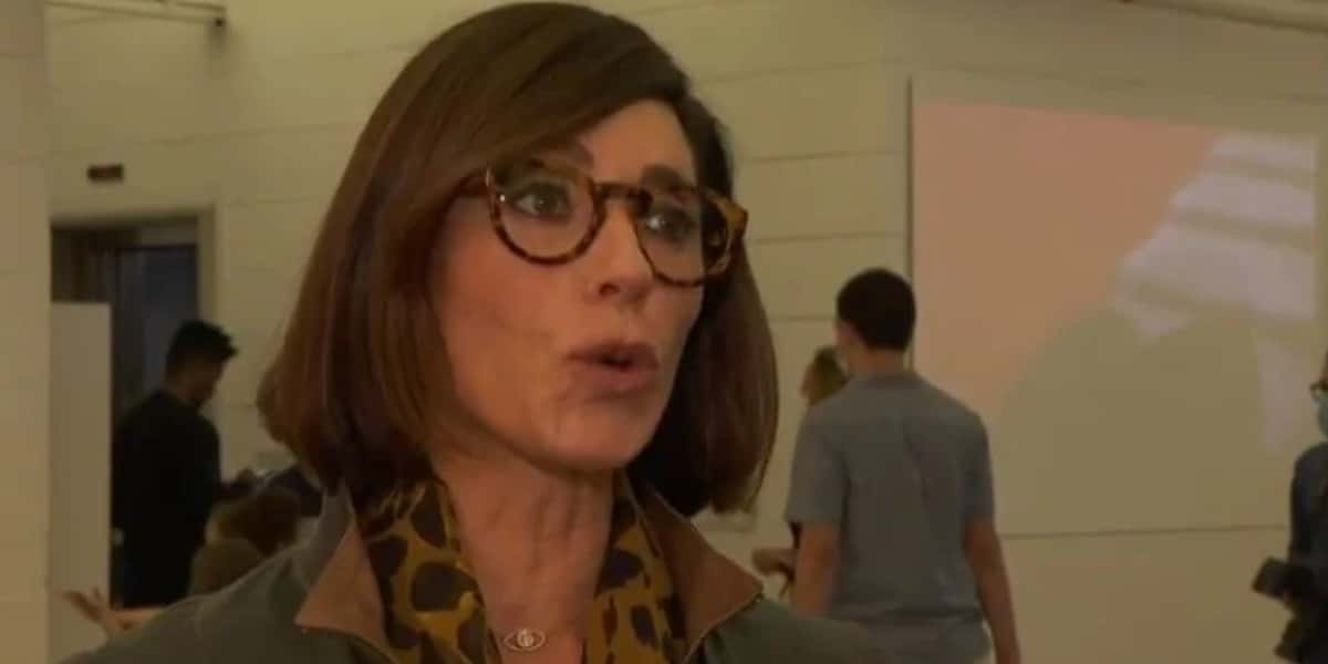 Christiane Torloni foi entrevistada no SP1, da Globo (Foto: Reprodução)