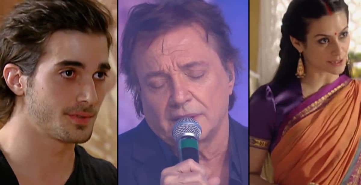Fiuk, Fábio Jr. e Cleo em entrevista no "Fantástico" (Reprodução/ Globo)