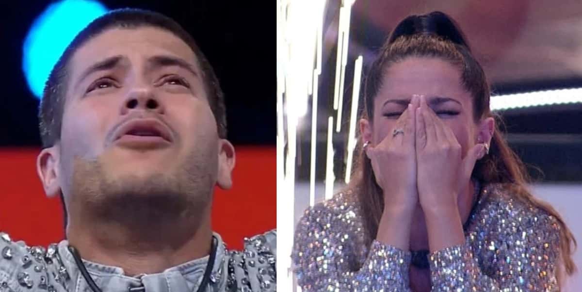 Arthur Aguiar na final do BBB22 e Juliette Freire na final do BBB21; ator não superou cantora (Foto: Reprodução / Globoplay)