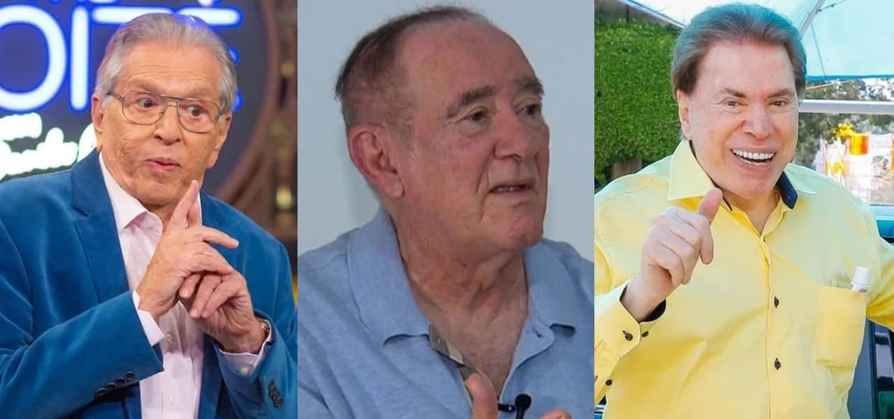 Carlos Alberto, Didi e Silvio Santos- Foto: Montagem/TV Foco