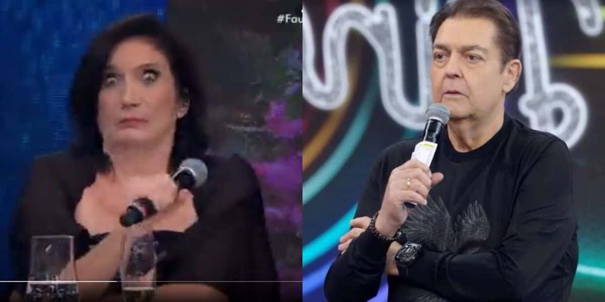 Faustão assusta os convidados após gritar com pizzaiolo