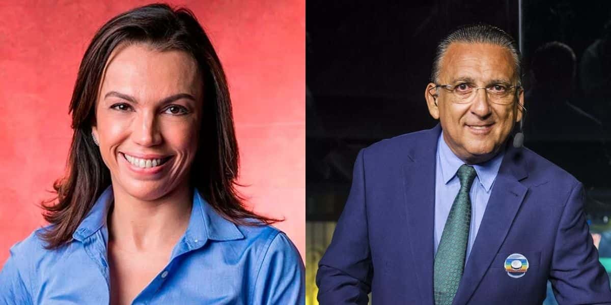 Ana Paula Araújo, apresentadora do Bom dia Brasil e Galvão Bueno, narrador da Globo
