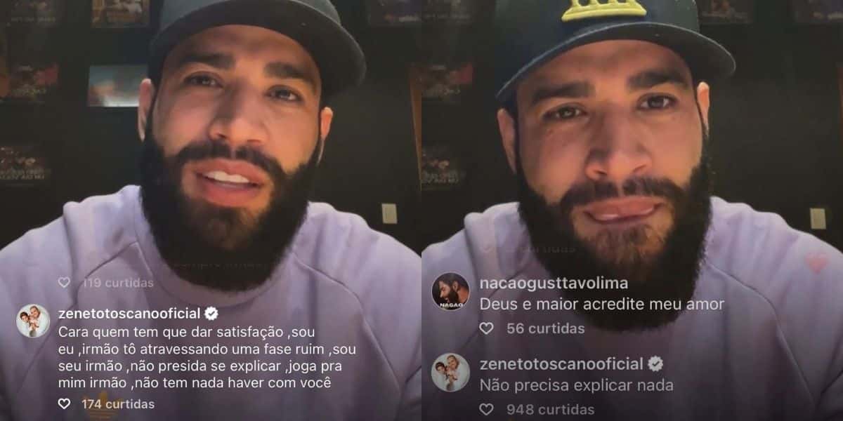 Gusttavo Lima faz declaração emocionante e Zé Neto comenta