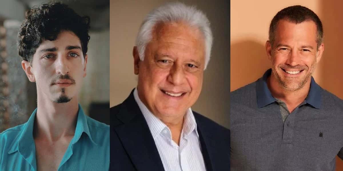 Johnny Massaro, Antônio Fagundes e Malvino Salvador (Foto: Montagem)