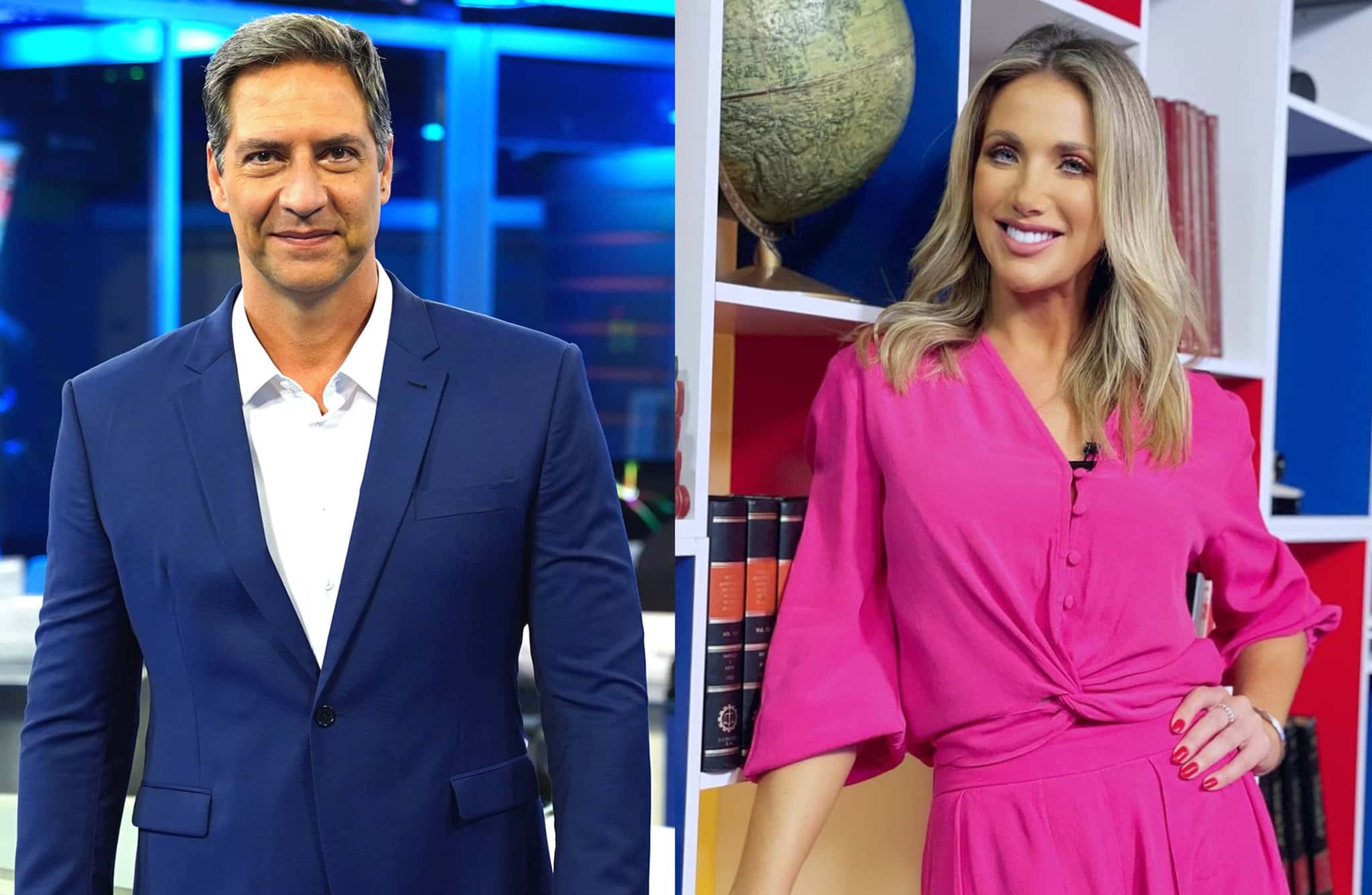 Lacombe e Erica Reis (Foto: Divulgação/RedeTV!)