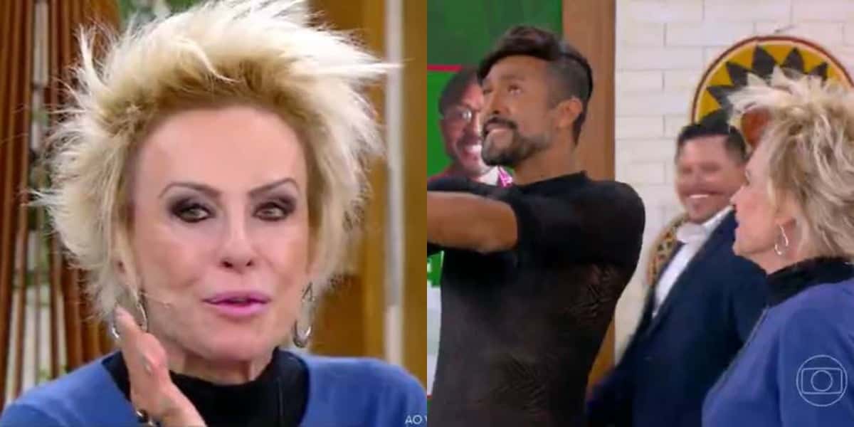 Ana Maria Braga se surpreendeu com palavrão ao vivo (Foto: Reprodução/TV Globo)