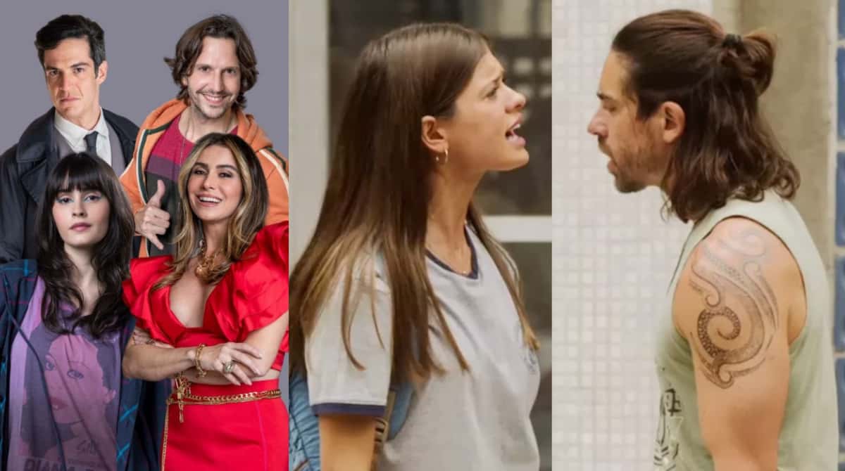 Paula (Giovanna Antonelli), Flávia (Valentina Herszage), Guilherme (Mateus Solano), Neném (Vladimir Brichta), Bianca (Sara Vidal) e Roni (Felipe Abib) viverão fortes emoções em "Quanto Mais Vida, Melhor!" (Foto: Reprodução / Globo)