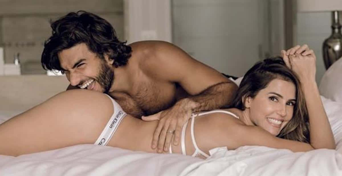 Deborah Secco e seu marido, Hugo Moura, em ensaio sensual (Foto: Bispo/ Revista Trip)