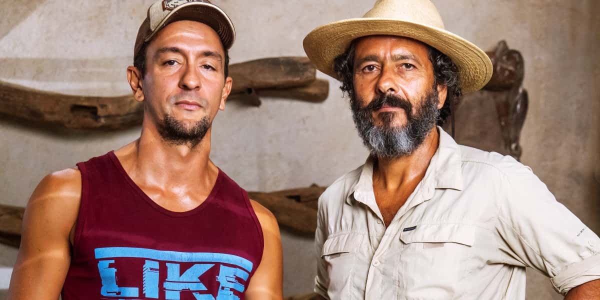 Pantanal - José Lucas (Irandhir Santos) dá catracada e faz José Leôncio (Marcos Palmeira) engolir sapo monstro: "Perdeu o respeito" (Foto: Reprodução / Globo)