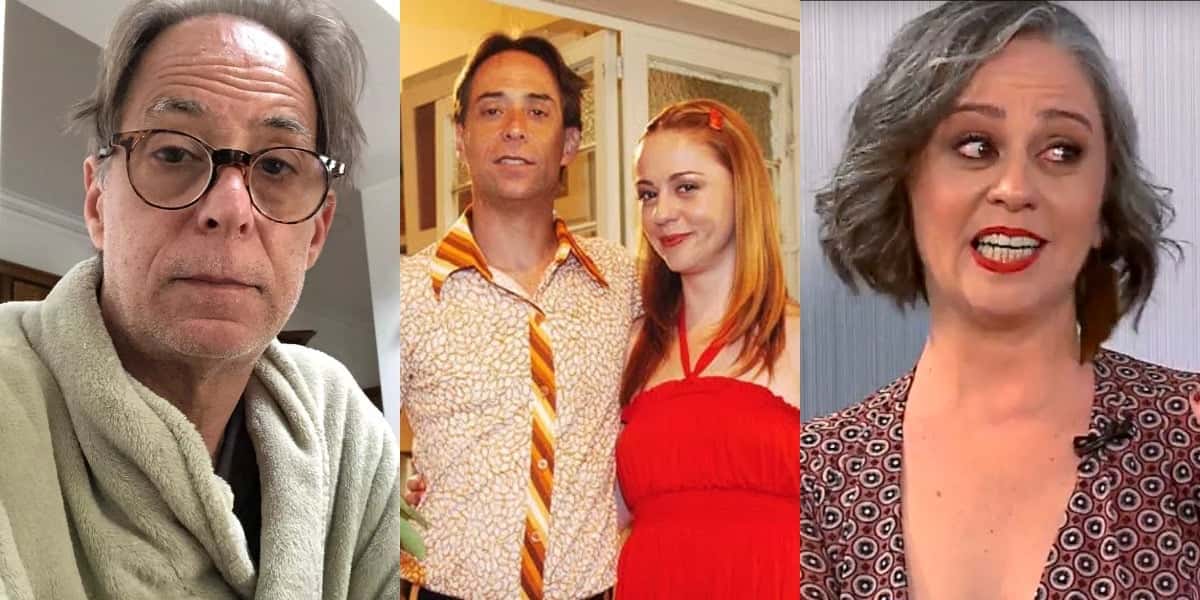 Pedro Cardoso e Guta Stresser (Foto: Reprodução/Instagram/TV Globo/RedeTV!)