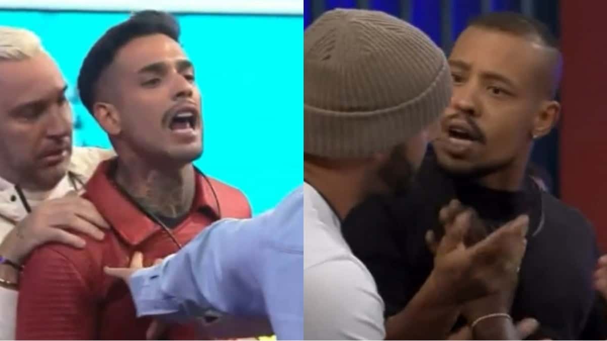 Matheus e Mussunzinho quase saem na mão no "Power Couple Brasil" (Reprodução/ Record)